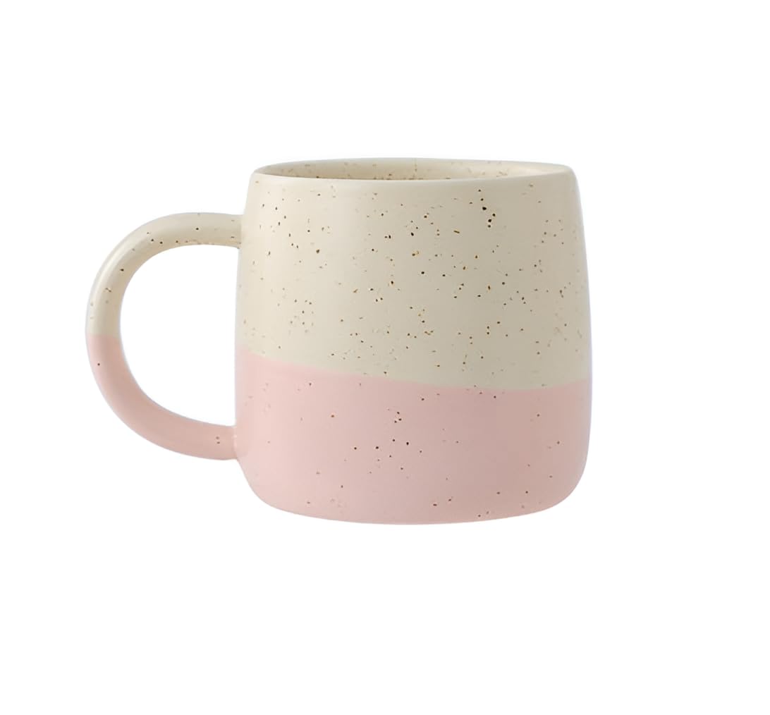 Novelty Speckled Two-Tone Mug for Coffee and Tea, 400ml 13oz